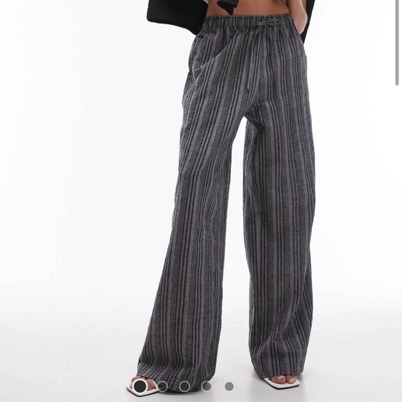 Top Shop linen draw string pants - Picture 1 of 5